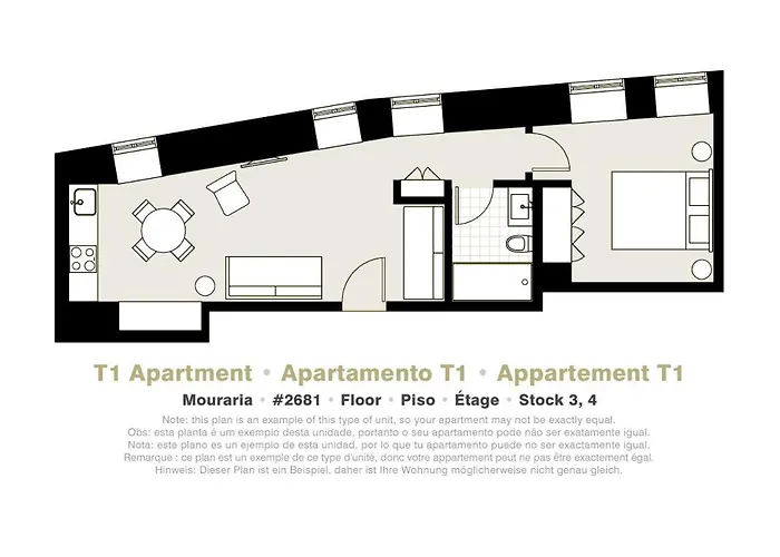 דירה Serviced - Mouraria ליסבון